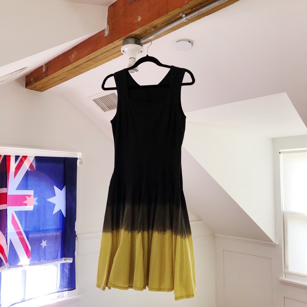 Flowy Ombre Tie Dyed Midi Dress